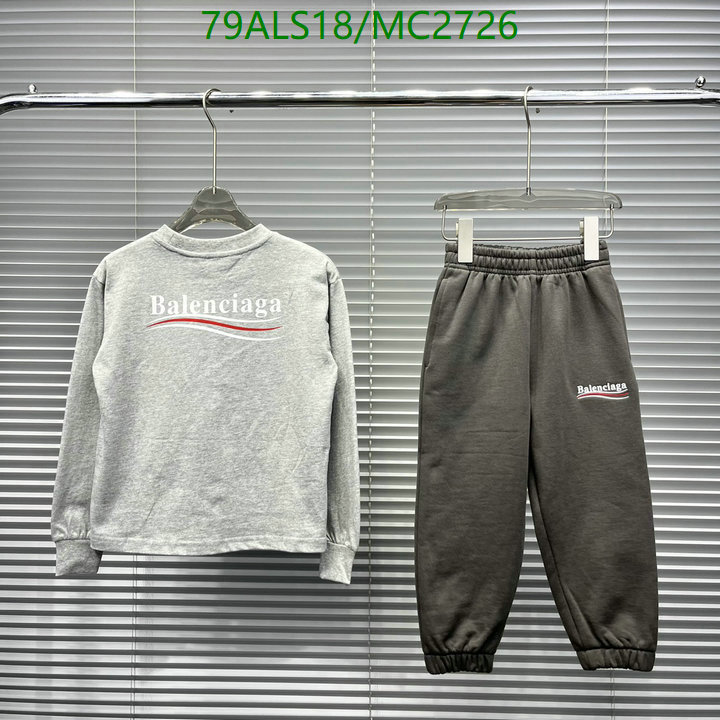Kids Clothing-Balenciaga Code: MC2726 $: 79USD