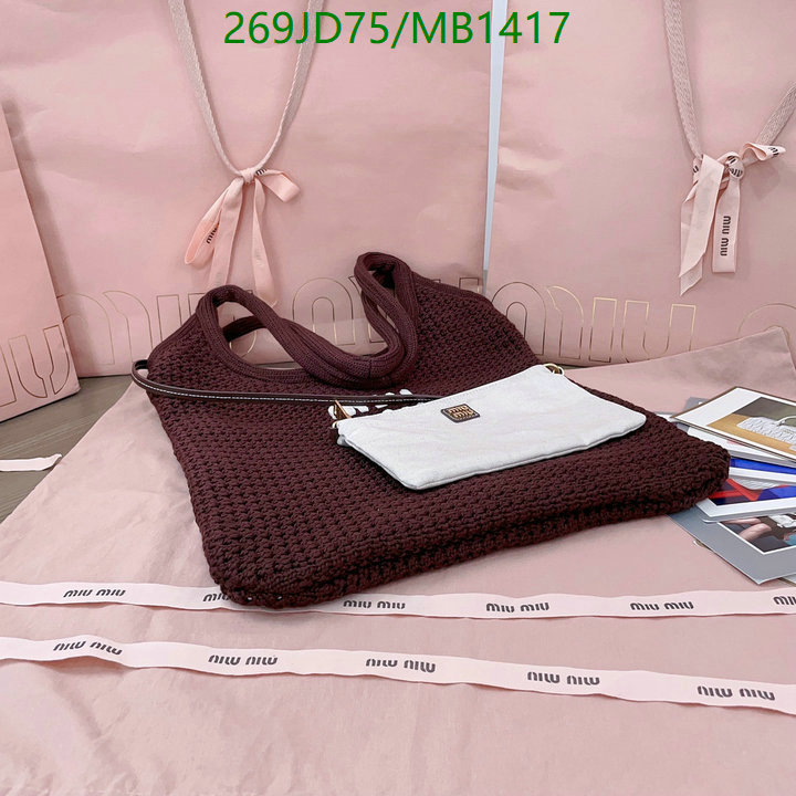 Miu Miu Bag-(Mirror)-Crossbody- Code: MB1417 $: 269USD