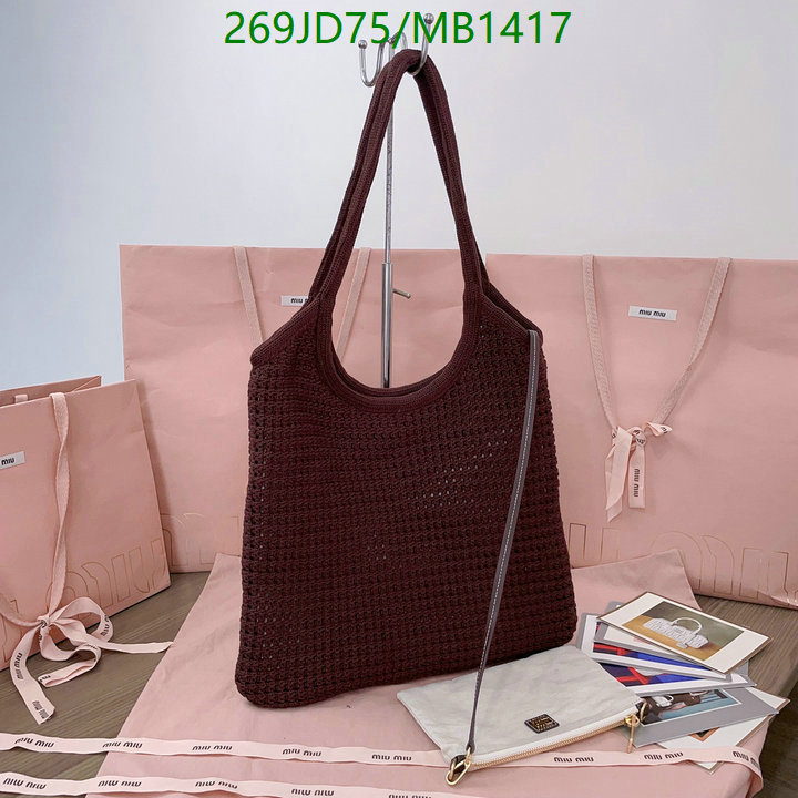 Miu Miu Bag-(Mirror)-Crossbody- Code: MB1417 $: 269USD