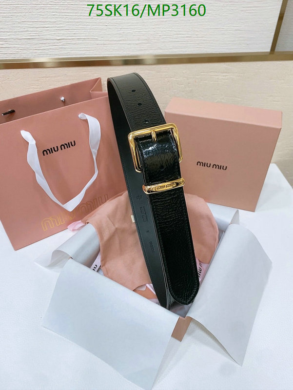 Belts-MIU MIU Code: MP3160 $: 75USD