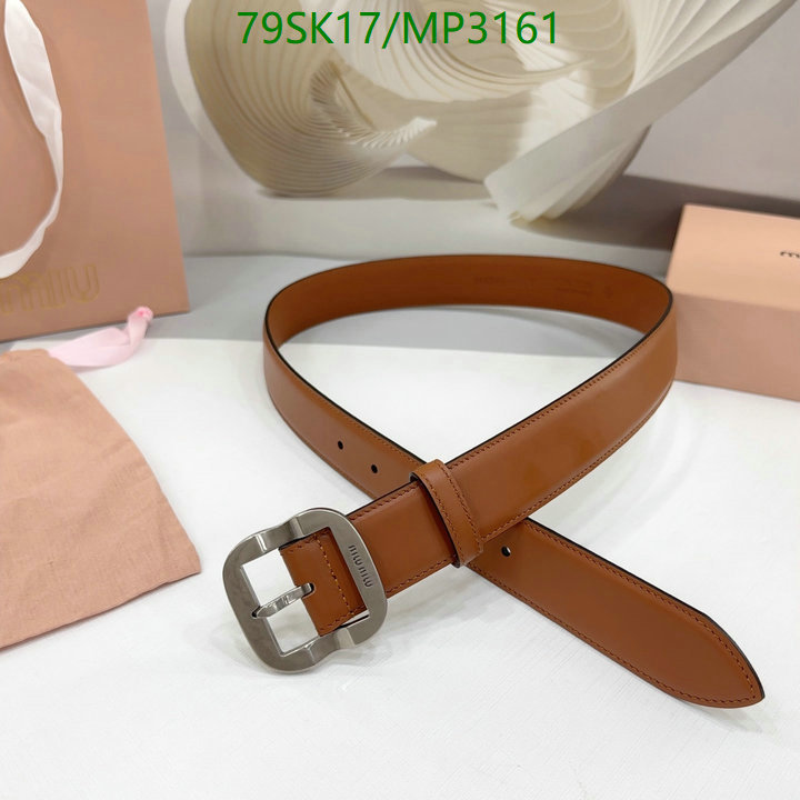 Belts-MIU MIU Code: MP3161 $: 79USD
