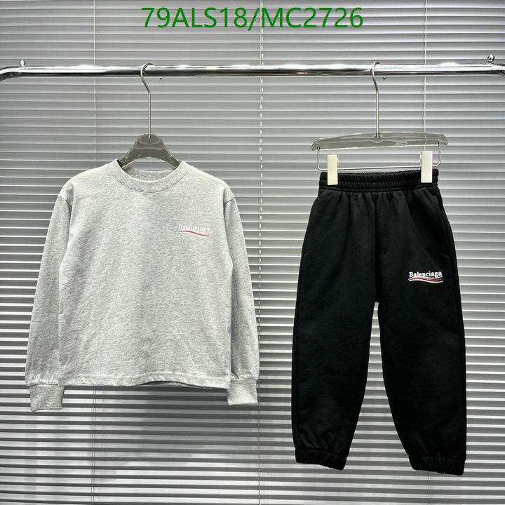 Kids Clothing-Balenciaga Code: MC2726 $: 79USD