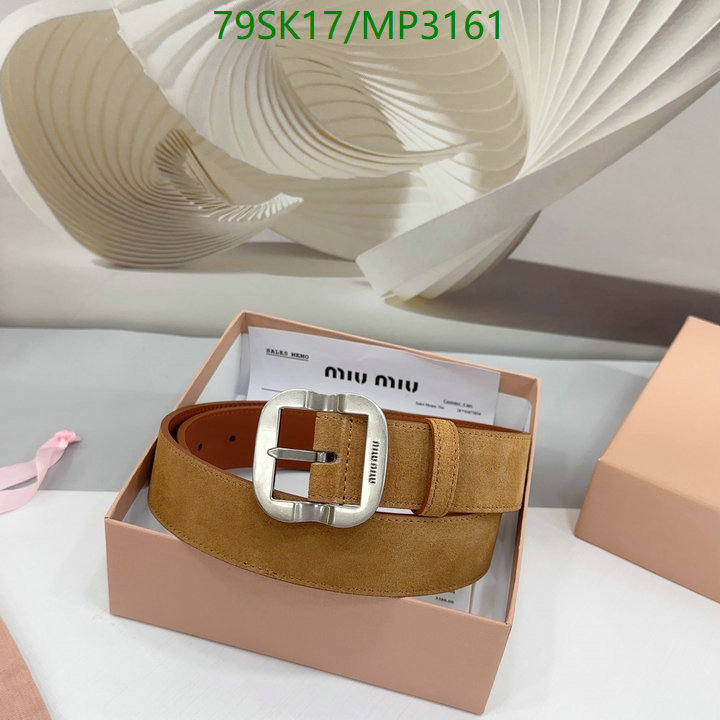Belts-MIU MIU Code: MP3161 $: 79USD