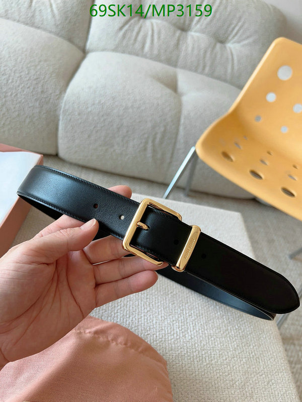 Belts-MIU MIU Code: MP3159 $: 69USD