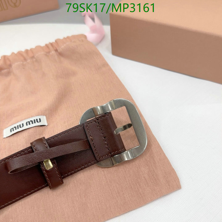 Belts-MIU MIU Code: MP3161 $: 79USD