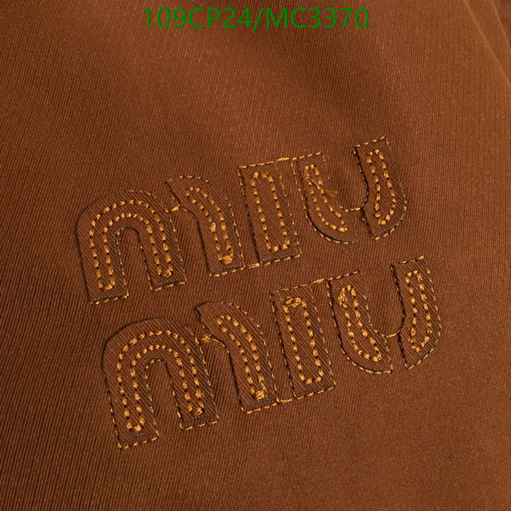 Clothing-MIUMIU Code: MC3370 $: 109USD