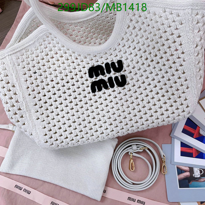 Miu Miu Bag-(Mirror)-Handbag- Code: MB1418 $: 299USD