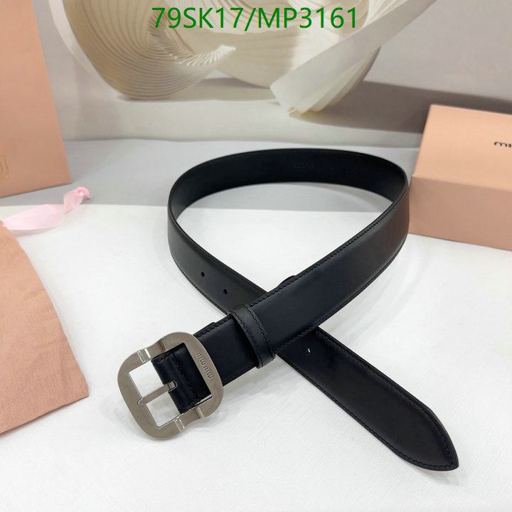Belts-MIU MIU Code: MP3161 $: 79USD