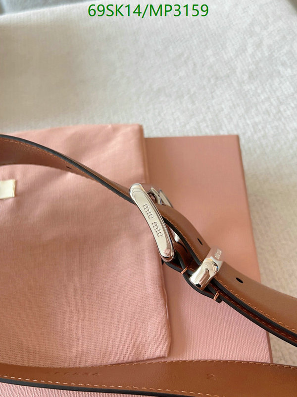 Belts-MIU MIU Code: MP3159 $: 69USD