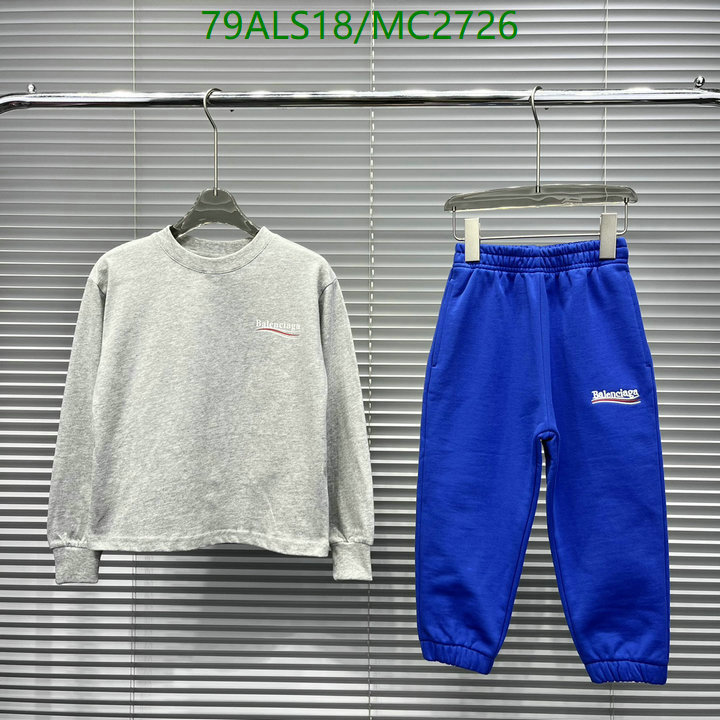 Kids Clothing-Balenciaga Code: MC2726 $: 79USD