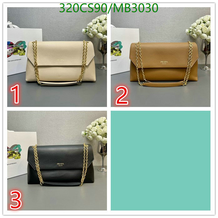 Prada Bag-(Mirror)-Handbag- Code: MB3030 $: 320USD