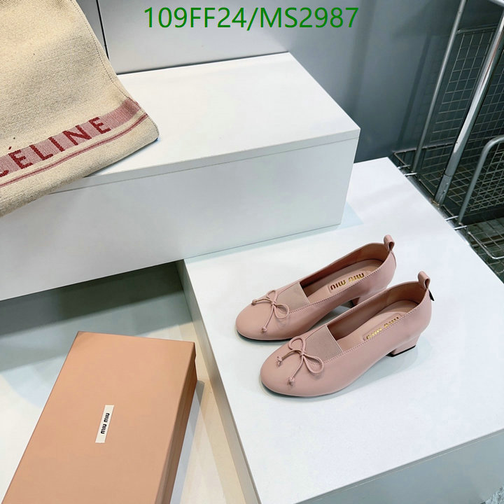 Women Shoes-Miu Miu Code: MS2987 $: 109USD