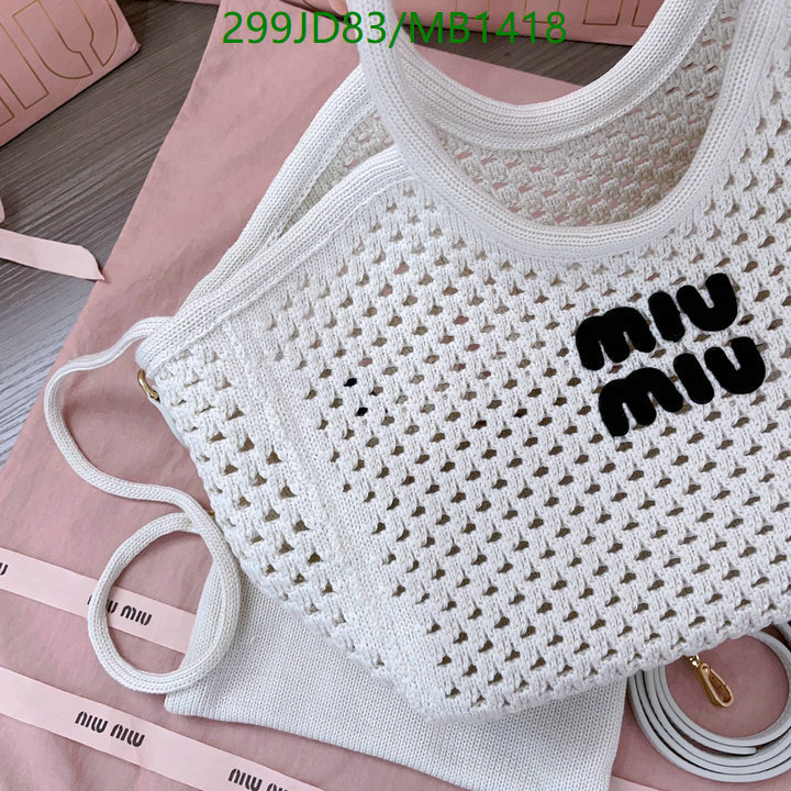 Miu Miu Bag-(Mirror)-Handbag- Code: MB1418 $: 299USD