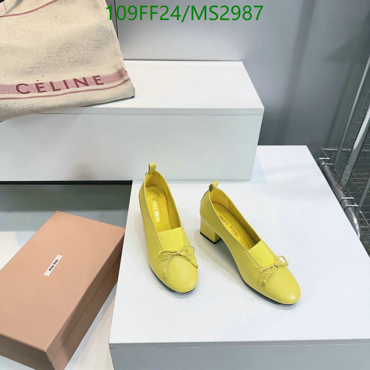 Women Shoes-Miu Miu Code: MS2987 $: 109USD