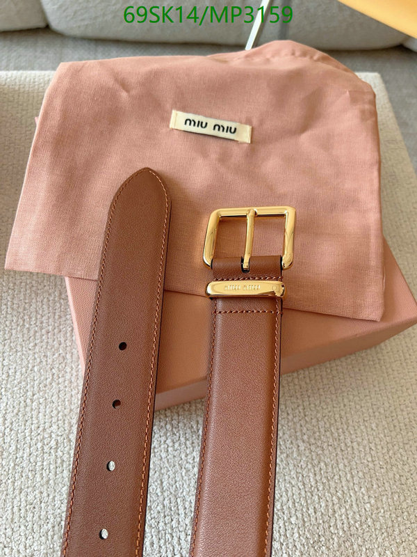 Belts-MIU MIU Code: MP3159 $: 69USD