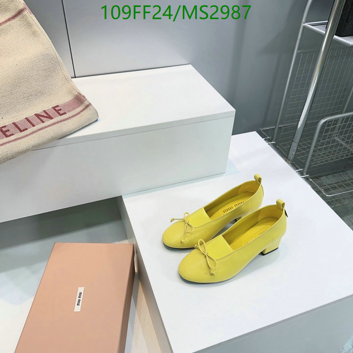 Women Shoes-Miu Miu Code: MS2987 $: 109USD