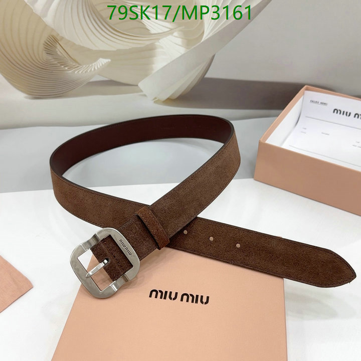 Belts-MIU MIU Code: MP3161 $: 79USD