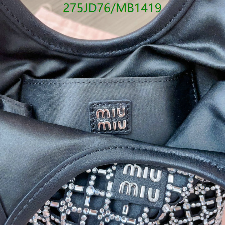 Miu Miu Bag-(Mirror)-Crossbody- Code: MB1419 $: 275USD