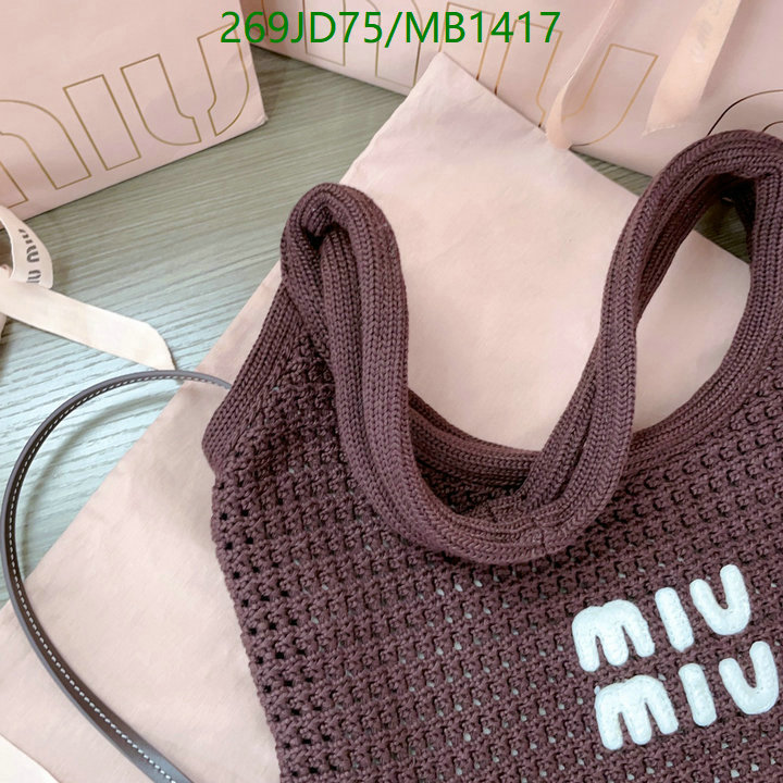 Miu Miu Bag-(Mirror)-Crossbody- Code: MB1417 $: 269USD