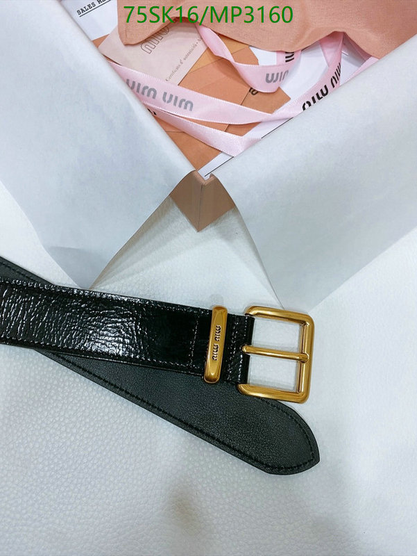 Belts-MIU MIU Code: MP3160 $: 75USD