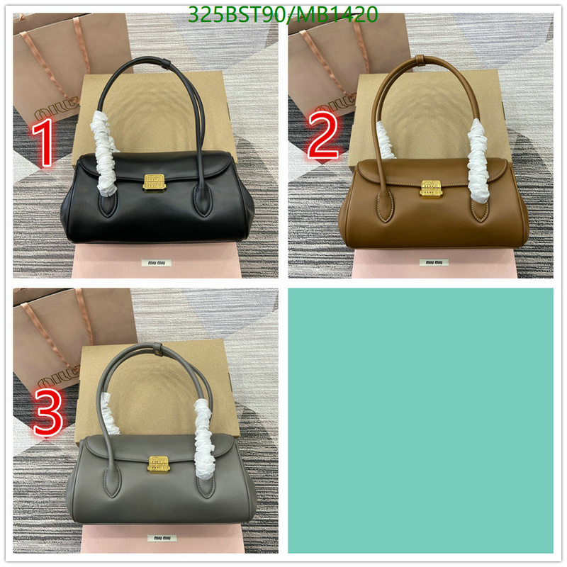 Miu Miu Bag-(Mirror)-Handbag- Code: MB1420 $: 325USD