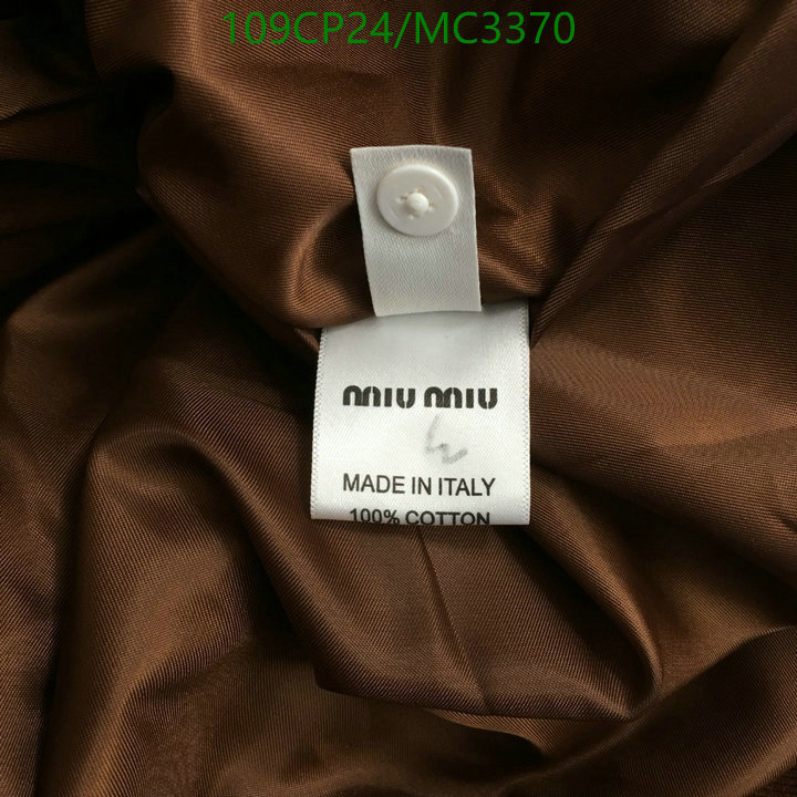 Clothing-MIUMIU Code: MC3370 $: 109USD