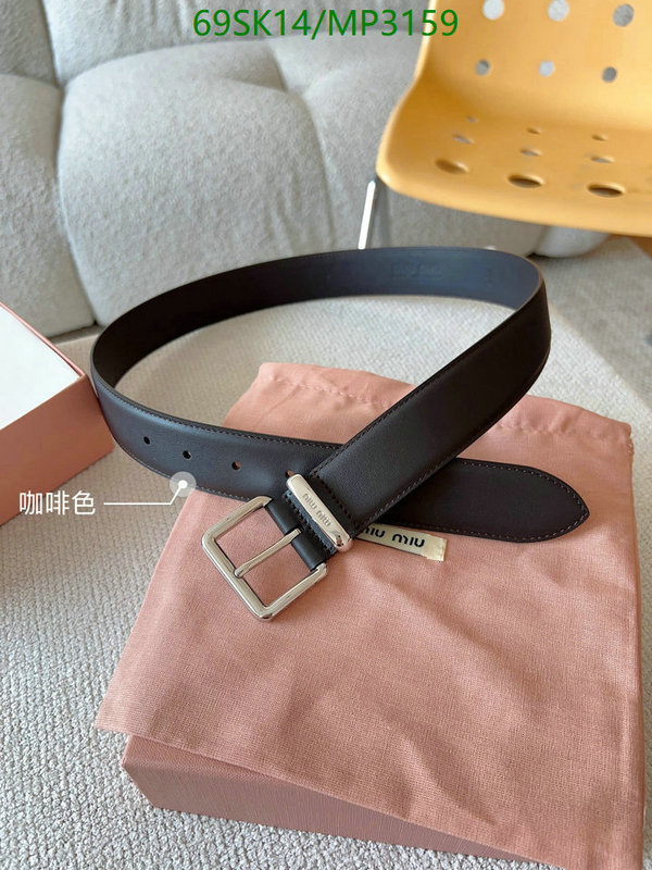 Belts-MIU MIU Code: MP3159 $: 69USD