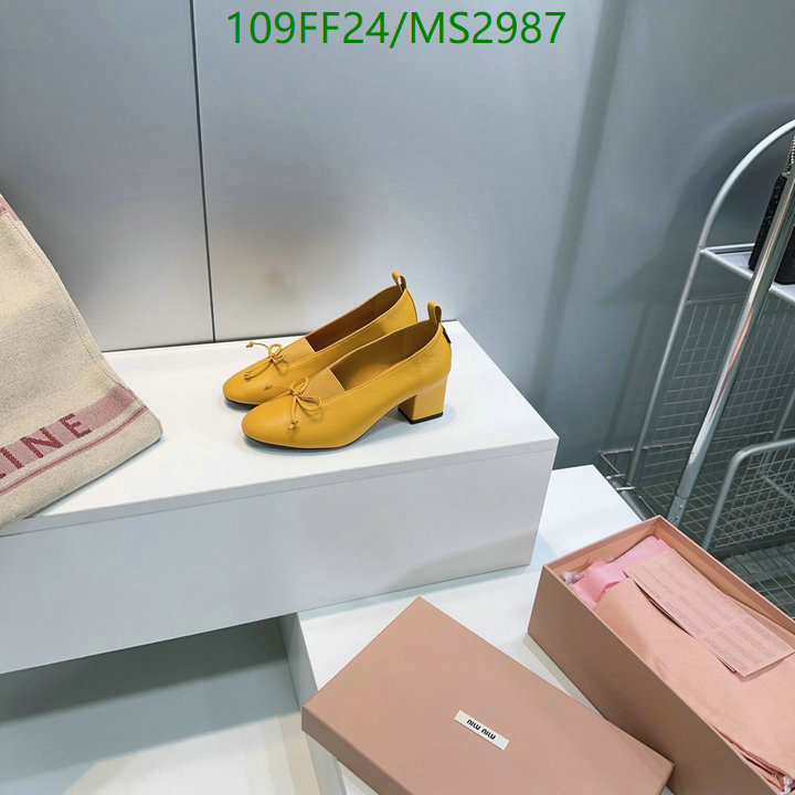 Women Shoes-Miu Miu Code: MS2987 $: 109USD