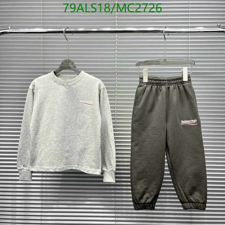 Kids Clothing-Balenciaga Code: MC2726 $: 79USD