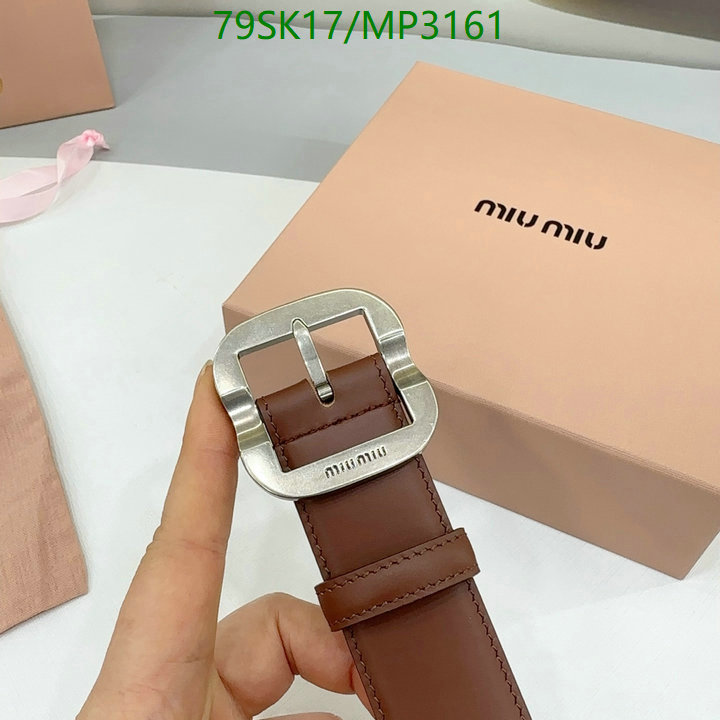 Belts-MIU MIU Code: MP3161 $: 79USD
