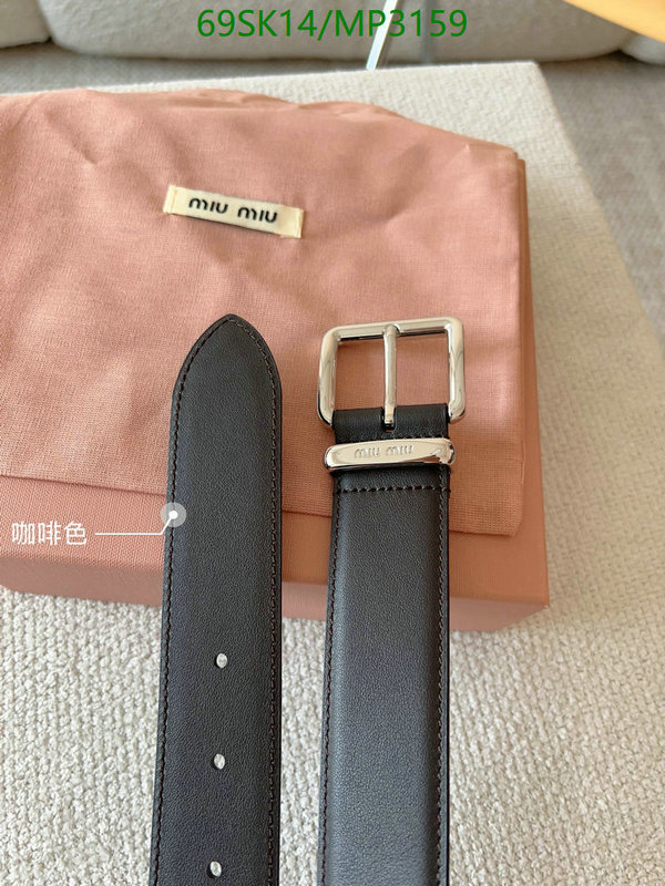 Belts-MIU MIU Code: MP3159 $: 69USD