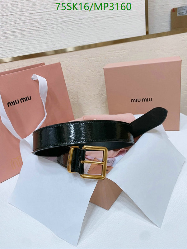 Belts-MIU MIU Code: MP3160 $: 75USD