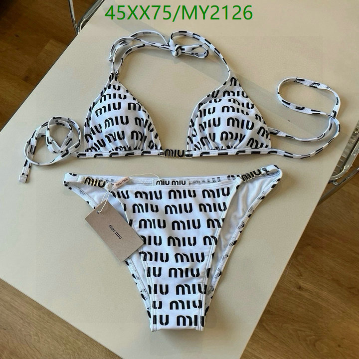 Swimsuit-MIUMIU Code: MY2126 $: 45USD