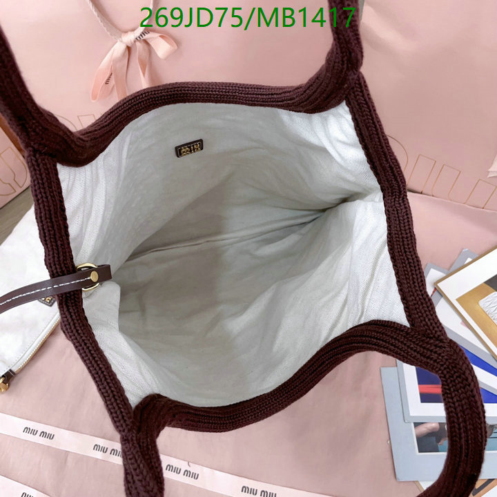 Miu Miu Bag-(Mirror)-Crossbody- Code: MB1417 $: 269USD