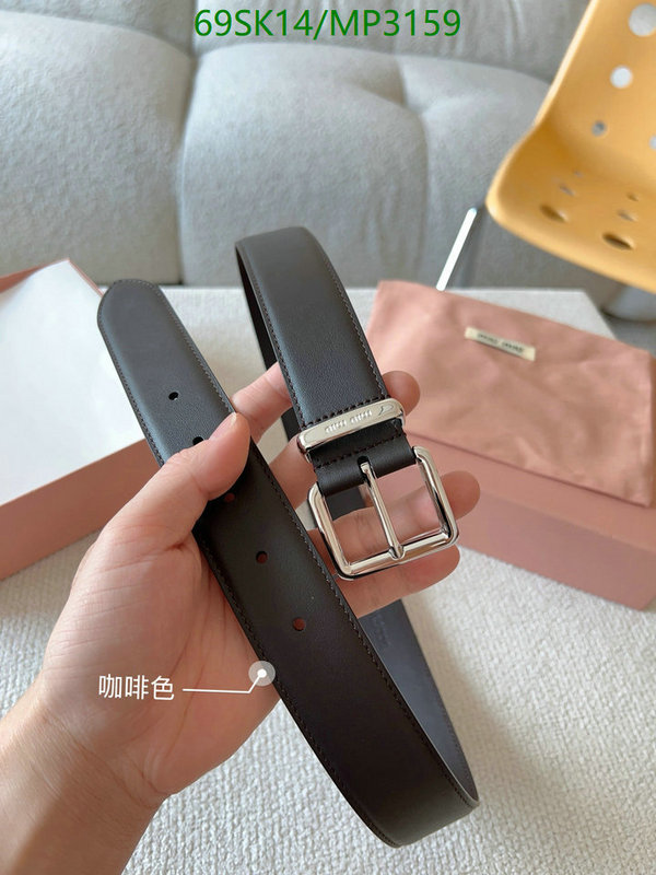 Belts-MIU MIU Code: MP3159 $: 69USD