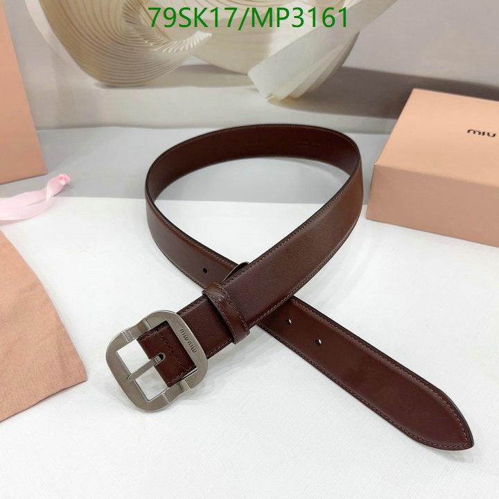 Belts-MIU MIU Code: MP3161 $: 79USD