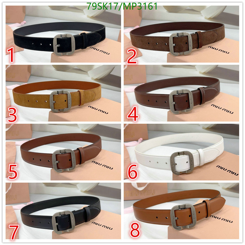 Belts-MIU MIU Code: MP3161 $: 79USD