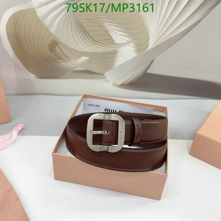Belts-MIU MIU Code: MP3161 $: 79USD