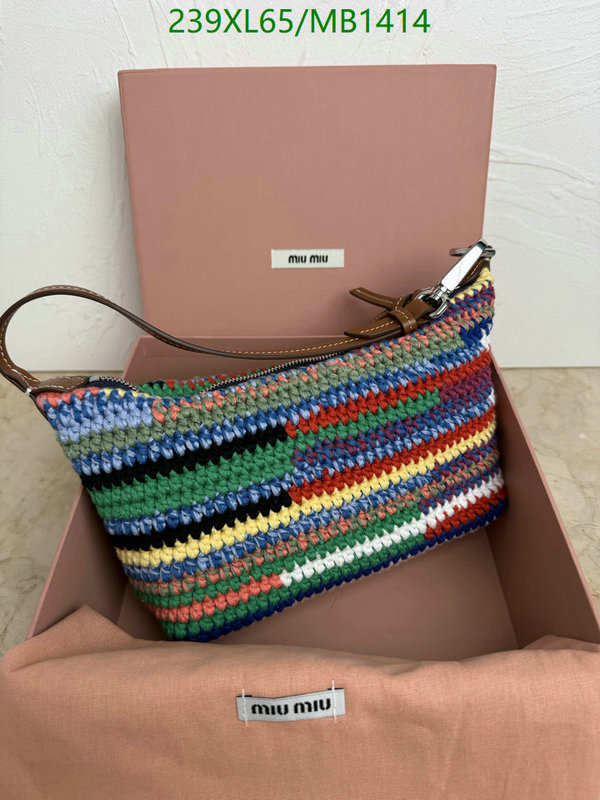 Miu Miu Bag-(Mirror)-Handbag- Code: MB1414 $: 239USD