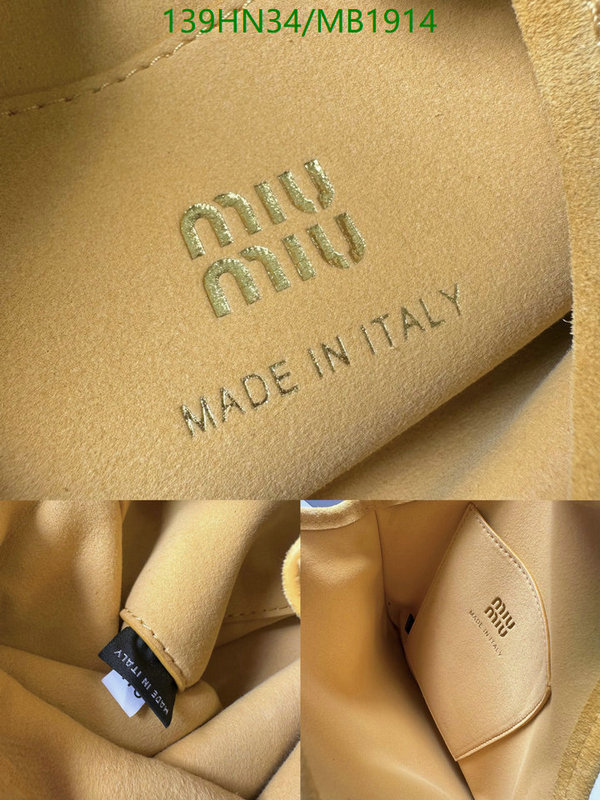 Miu Miu Bag-(4A)-Handbag- Code: MB1914 $: 139USD