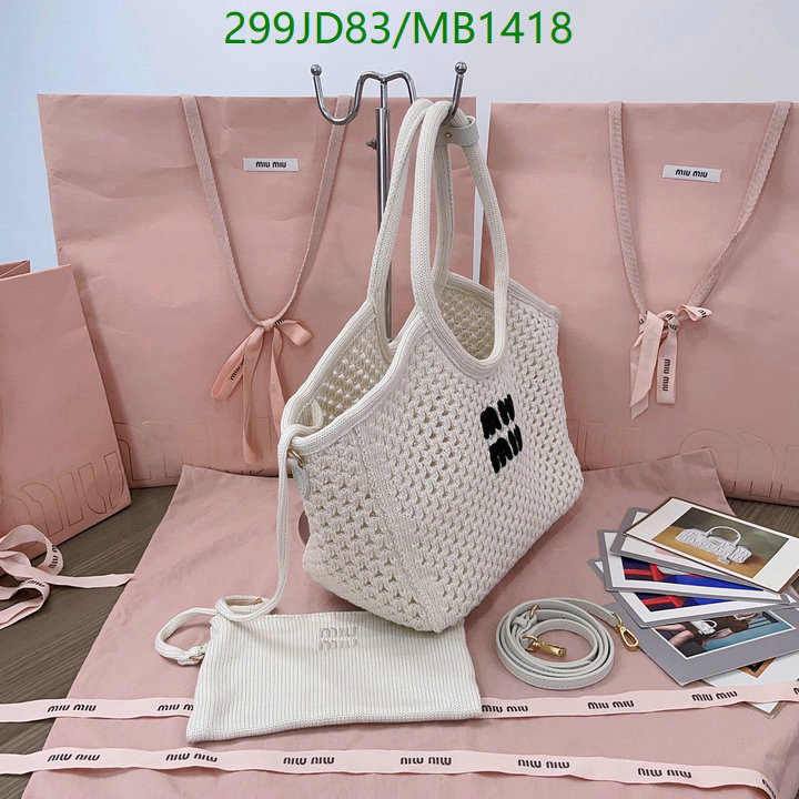 Miu Miu Bag-(Mirror)-Handbag- Code: MB1418 $: 299USD