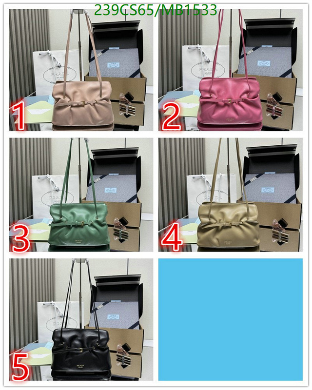 Prada Bag-(Mirror)-Crossbody- Code: MB1533 $: 239USD