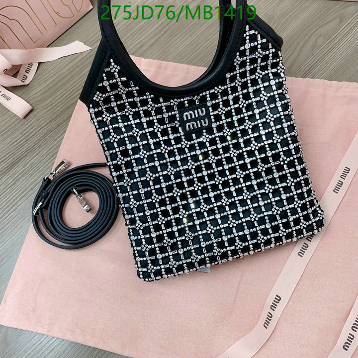 Miu Miu Bag-(Mirror)-Crossbody- Code: MB1419 $: 275USD