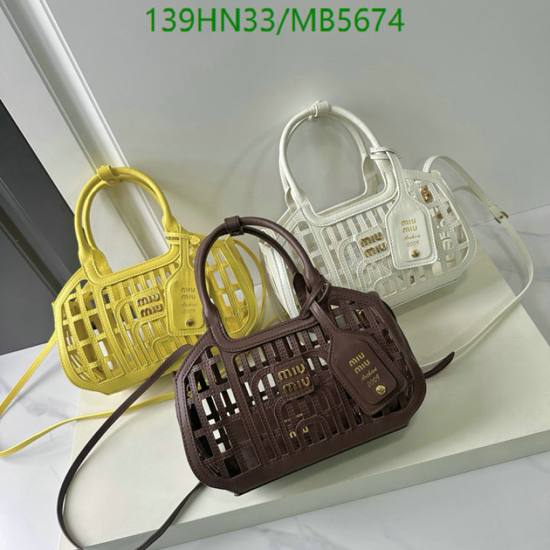 Miu Miu Bag-(4A)-Handbag- Code: MB5674 $: 139USD