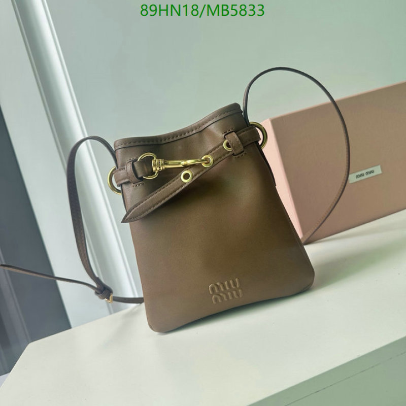 Miu Miu Bag-(4A)-Bucket bag- Code: MB5833 $: 89USD