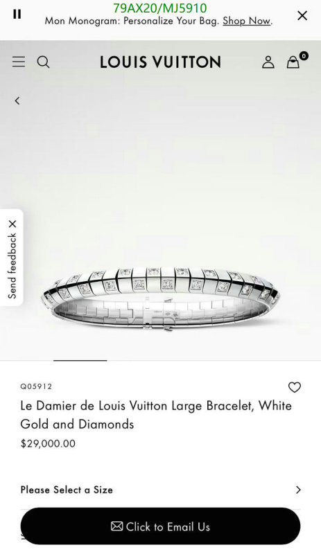 Jewelry-LV Code: MJ5910 $: 79USD