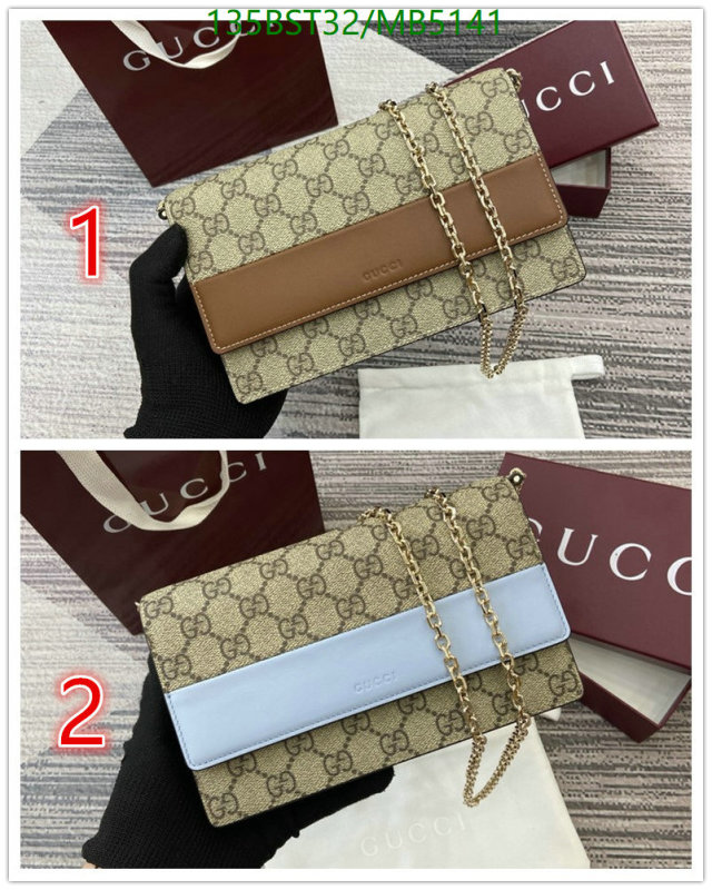 Gucci Bag-(Mirror)-Crossbody- Code: MB5141 $: 135USD