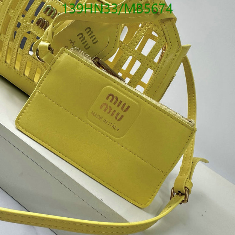 Miu Miu Bag-(4A)-Handbag- Code: MB5674 $: 139USD