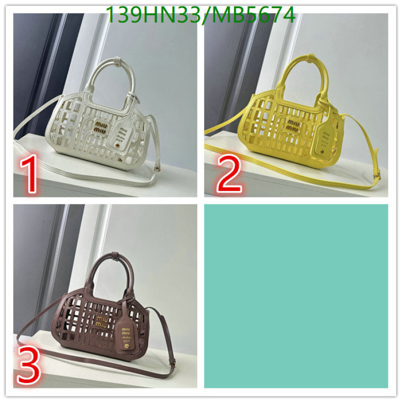 Miu Miu Bag-(4A)-Handbag- Code: MB5674 $: 139USD