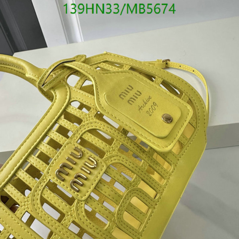 Miu Miu Bag-(4A)-Handbag- Code: MB5674 $: 139USD